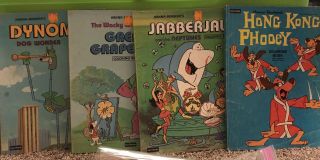 Vintage Coloring Books 1970s Hong Kong Phooey Jabberjaw Dynomutt Great Grape Ape