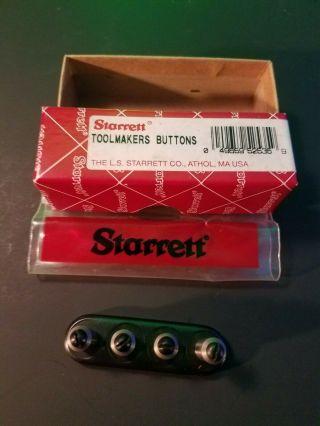 Vintage Starrett No.  494a Toolmaker Button Set - Edp52535