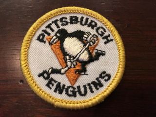 Vintage 70s 80s Pittsburgh Penguins Hockey Patch Nhl