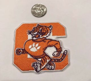 CLEMSON U - Clemson Tigers RARE Vintage Embroidered Iron On Patch (NCAA) 3 