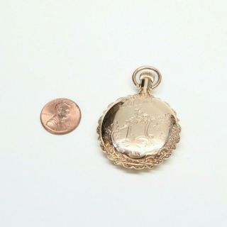 Antique ELGIN Pocket Watch - 10k Gold - Filled - 15 Jewel - Running Perfectly 3