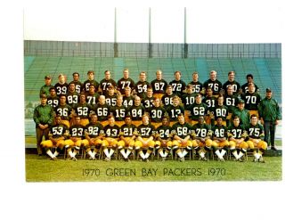 1970 Green Bay Packers Team Photo Starr Gregg Nfl Football Hof Usa