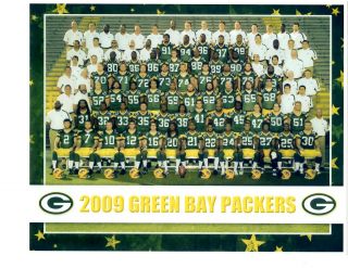2009 Green Bay Packers Team Photo Football Wisconsin Nfl Usa