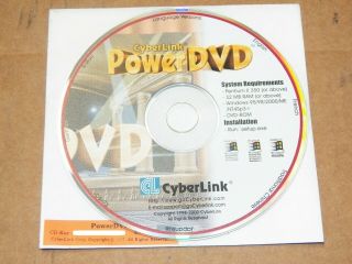 Vintage Cyberlink Powerdvd Dvd Player Software For Windows 95/98/2000/me/nt4