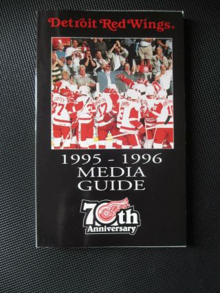 1995 - 96 Detroit Red Wings Media Guide Facts Book
