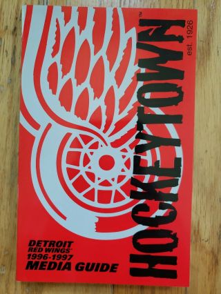 1996/97 Detroit Red Wings Nhl Hockey Media Press Guide Book