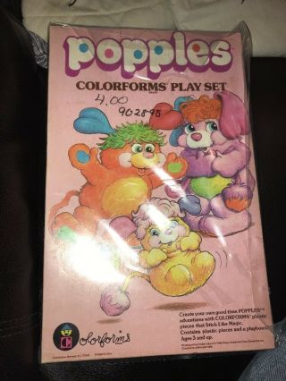 Colorforms Deluxe Play Set Popples Vintage