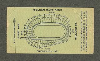 Nov.  19,  1933 St.  Mary ' s College vs Santa Clara Full Ticket at Kezar Stadium 2
