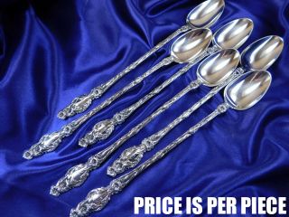 Whiting Lily No Pat.  Date Sterling Silver Iced Tea Spoon - M