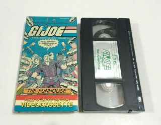 Vintage 1986 GI JOE First Edition THE FUNHOUSE 10 VHS BIG BOX F.  H.  E.  Cartoon USA 2