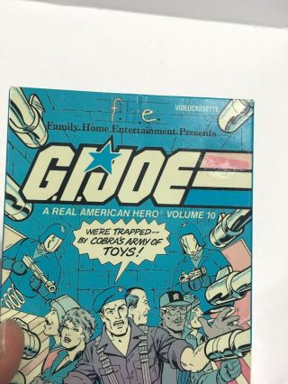 Vintage 1986 GI JOE First Edition THE FUNHOUSE 10 VHS BIG BOX F.  H.  E.  Cartoon USA 3