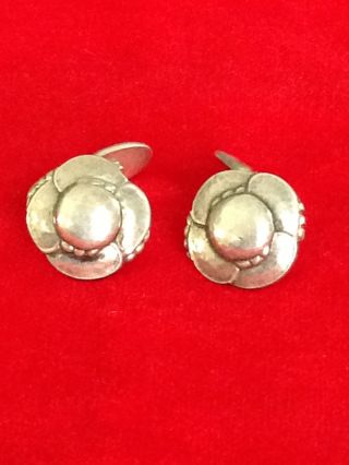 Vintage Authentic Georg Jensen Sterling Silver Cuff Links 9,