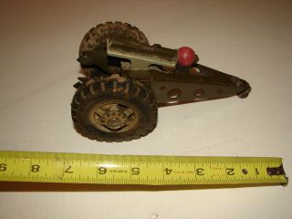 Vintage Pressed Steel Army Military Cannon Gun Artillery Accessory Buddy L Part
