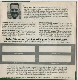 Mars Candy Record How to Bat Baseball Tips From The Stars Stan Musial Erine Bank 2