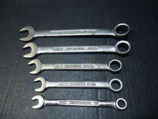 4 X Sidchrome Australia Vintage Whitworth Bs Combination Ring Spanners