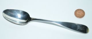 Early Rare Quebec Canada Sterling Silver Spoon Maker Francois Larsonneur C.  1780