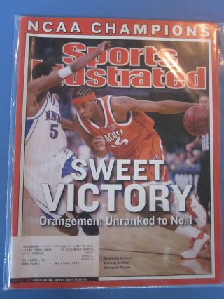 Carmelo Anthony Syracuse National Champs Sports Illustrated Si 2003