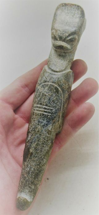 Unresearched Ancient Near Eastern Stone Carved Idol Unusual Specimen