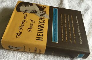 " The Poetry And Prose Of Heinrich Heine " Book 1948 Hc/dj Jacket Vintage