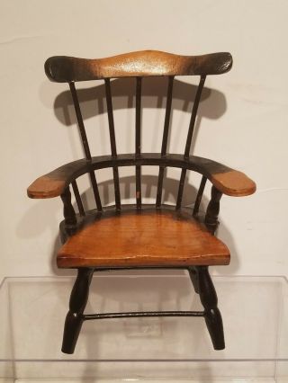 Vintage Miniature Windsor Arm Chair.  Nr
