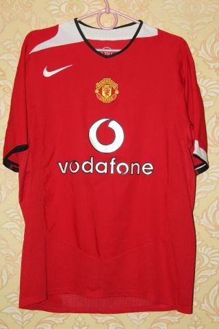 Manchester United Mu 2004 2005 2006 Home Nike Shirt Jersey Trikot Size M