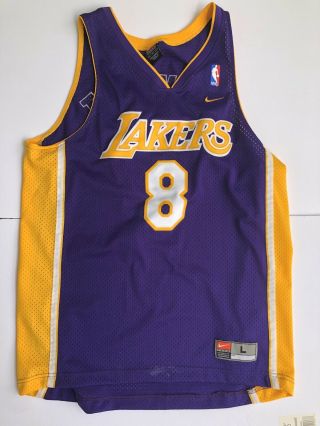 Nike Kobe Bryant Basketball Jersey Purple Los Angeles Lakers 8 Mens Large