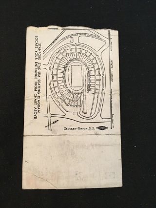 1950 Army vs Stanford Ticket Stub 2