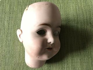 Antique Hartman German Bisque Doll Head - 6 1/2 