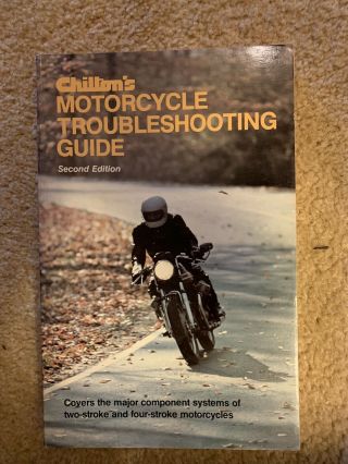 Vintage Chiltons Motorcycle Troubleshooting Guide Book Second Edition 1977