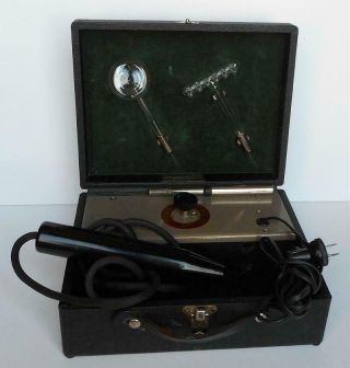 Antique Vtg Renulife Violet Ray Generator 2 Attachments Quack Medicine