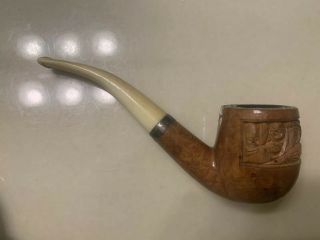 Vintage Antique Esterd Briar “ Tsuge” Smoking Pipe Rare & Htf