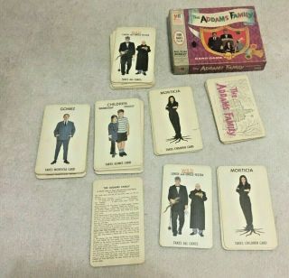 Vintage 1965 Milton Bradley The Addams Family Complete Card Game Tv Series