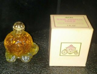 Vintage Avon Magic Pumpkin Coach - Bird Of Paradise Cologne Perfume