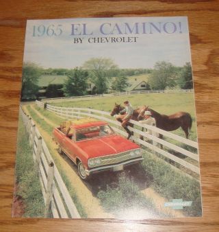 1965 Chevrolet El Camino Sales Brochure 65 Chevy