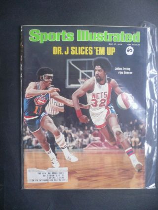 Sports Illustrated May 17,  1976 Julius Erving Dr J Nets Aba Flyers Leach 