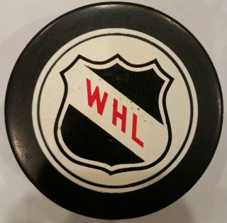 Western Hockey League Whl Vintage Viceroy Mfg.  Rare Canada Official Game Puck