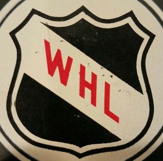 WESTERN HOCKEY LEAGUE WHL VINTAGE VICEROY MFG.  RARE CANADA OFFICIAL GAME PUCK 3