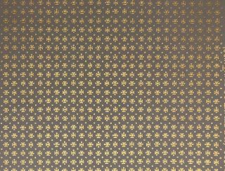 Diavolo Mid - Century Vtg Roll Of Gold On Gray Pattern Wallpaper 22 " Schumacher