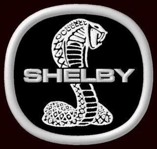 Shelby Embroidered Patch 3 - 1/2 " X 3 - 1/4 " Cobra Ford Mustang Gt 500 Racing Gt350