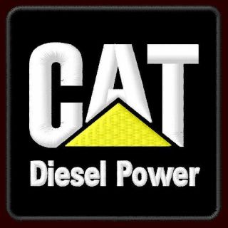 Caterpillar Diesel Power Embroidered Patch 3 - 1/2 " X 3 - 1/2 " Engine Bulldozer Cat