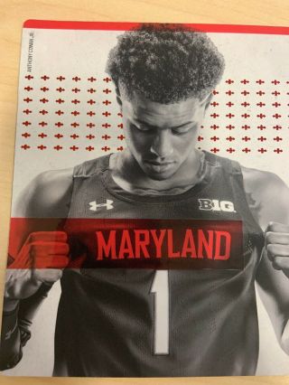 University of Maryland 2019/20 Men ' s Basketball Magnet Schedule 3