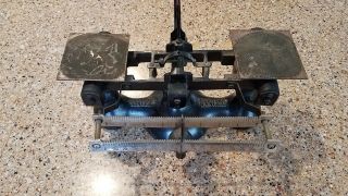 Vintage Detecto - Scales Cast Iron Balance Scale York Gold Plated