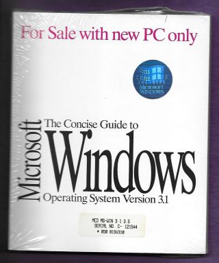 Windows Concise Guide To Operating System Version 3.  1 And 3.  5 " Disks