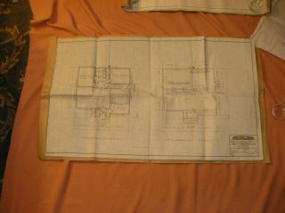 Vintage Small House And Garage Blueprints