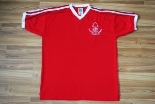 Score Draw Nottingham Forest Retro 1979 European Cup Winners Home Shirt Xlarge