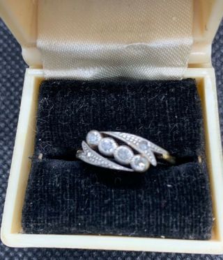 Antique Art Deco 1920’s Multi Diamond Platinum & 18ct Gold Ring