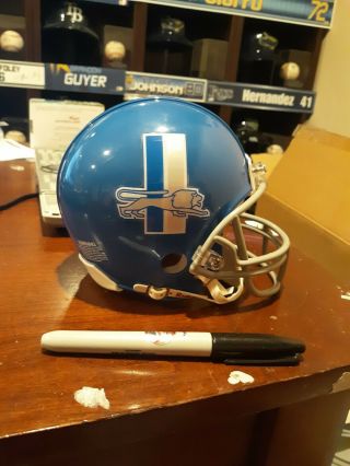 Detroit Lions vintage throwback logo riddell mini helmet decal set 3M 2