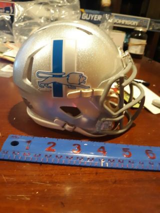 Detroit Lions vintage throwback logo riddell mini helmet decal set 3M 3