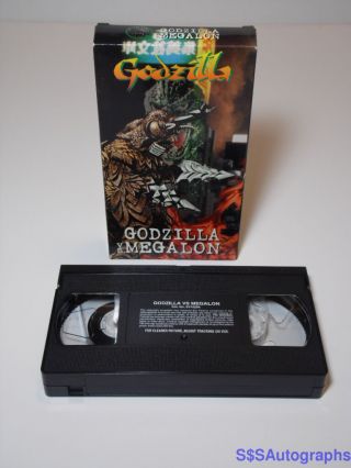 Vintage 1976 Godzilla Vs.  Megalon 1997 Color Vhs Tape Science Fiction Horror Nr