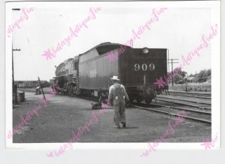 Vintage 5 " X7 " Photo Train Kcs Kansas City Southern Railway Railroad 909 Kansas